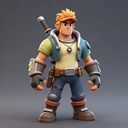 UPSAHL as a video game character, unreal engine render, 4k