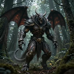 doom cacodemon in a dark forest hidden by some trees, realistic 4 k octane beautifully detailed render, 4 k post - processing, highly detailed, intricate complexity, epic composition, magical atmosphere, cinematic lighting, masterpiece, ultra hd