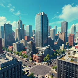 dieselpunk city,
