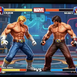 of capcom vs marvel select your fighter screen