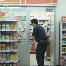 cctv footage of yoshi robbing a convenience store