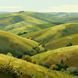 Masterfully drawn mspaint art piece of rolling hills painted by J.R.R. Tolkien . Amazing beautiful incredible wow awe-inspiring fantastic masterpiece gorgeous fascinating glorious great.