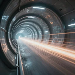 highly detailed photo of very high speed air moving inside futuristic tunnel experiment, 3 d render, fantasy art station style, hyper realistic, concept art, 8 k detail post - processing