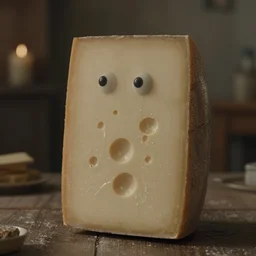 anthropomorphic [ old cheese ] photography movie still