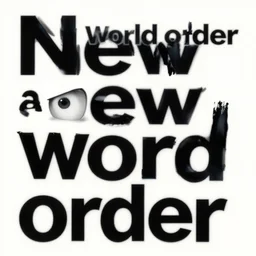 a parody of new world order called a new word order about vocabulary, poster