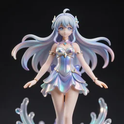 james jean isolated magical girl vinyl figure, figure photography, holographic undertones, anime stylized, high detail, ethereal lighting, rim light