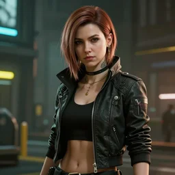 anna kendrick in cyberpunk 2 0 7 7, unreal engine 5 4 k, hyperdetailed photorealism