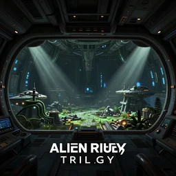 Alien Trilogy alien spaceship interior as a PS1 game landscape