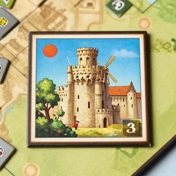 carcassonne board game tile