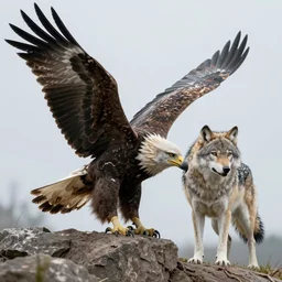 half wolf, half eagle