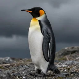 drawing of the nervous system of a penguin