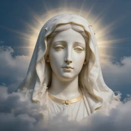 clouds shaped like virgin mary face