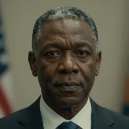 cinematic still from an Horror film about a black president (2009), close up, shallow depth of field, directed by Jordan Peele, cinematic