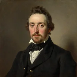 portrait of emperor norton, oil painting by john henry brown