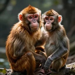 a human in a monkey's body and monkey in a human's body