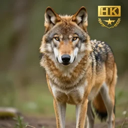 professional photograph of a brown and peanut - colored wolf, high quality, hd, 8 k, 4 k, magnificent, award - winning, nature, nature photography, awe - inspiring, highly detailed, amazing