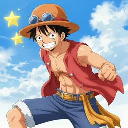 [ luffy ] ( by kim jung gi ) ( by george morikawa )