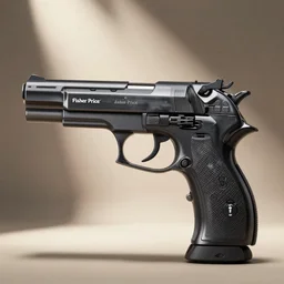 handgun manufactured by fisher price.