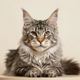 A cute maine coon cat 4k