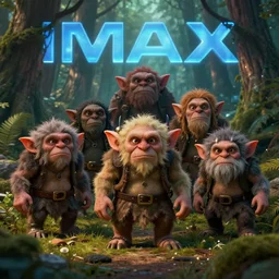 A Beautiful digital artwork of the A group of goblins lurking not far from the forest, in style by Dan Mumford, Cyril Rolando and M.W Kaluta, 8k resolution, Ultrafine details, Rendered in Unreal Engine 5, Cinematic Composition, Reimagined by industrial light and magic, smooth,4k, beautiful lighting, HDR, IMAX, Cinema 4D, shadow depth