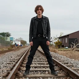 and take a look at yourself. that weakling pose. a pose of defeat. what are you trying to prove, and to WHOM? the world is gonna run you like a TRAIN into the ground, the railway bars ain't cold, they're roarin and ready to go as the furnace of hell, a fierey one at that.