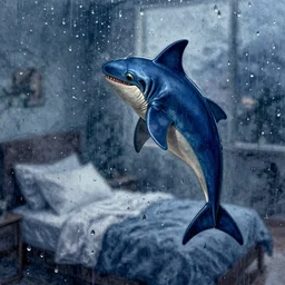 a blue moody watercolor, rain on window, raindrops on glass, bed reflected, highly detailed, digital painting, artstation, concept art, smooth, dynamic lighting by delphin enjolras, ultrarealistic, cinematic, octane render, 8 k