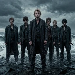 the wretched sea gale. andreas achenbach, artgerm, mikko lagerstedt, wlop, zack snyder, tokujin yoshioka