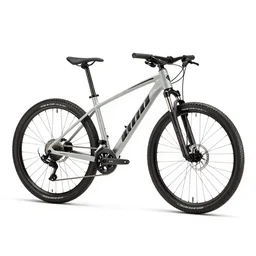 crystal mountain bike, 8k product photo, isolated on a pure white background, centered, entire object in frame, sharp focus, soft studio lighting