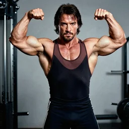 chuck norris as a bodybuilder, 4 k hd photograph