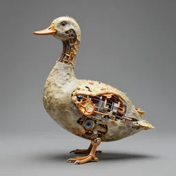 biomechanical pizza duck by h. r. giger