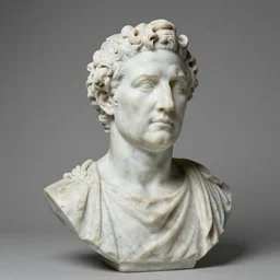 roman marble bust of Hank Hill