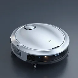 Roomba style flying scifi car in the style of Bladerunner, unreal engine 5, irobot