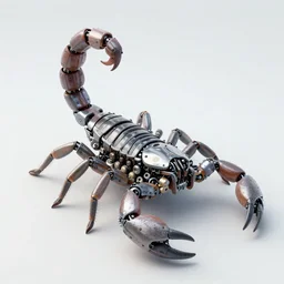 photo of Phosphorite creature, Scorpion, robotics, advanced cybernetics, Smart bionicle, organism, biomimmicry exoskeleton Biomorph hydraulics trending on behance visualisation industrial design trending on artstation, unreal engine, 3D exploration exoskeleton part, ray ,exploded view, cybernetics, ArtStation HD, reimagined by industrial lightning, 3d, design cryengine unreal engine Grasshoppers parametric