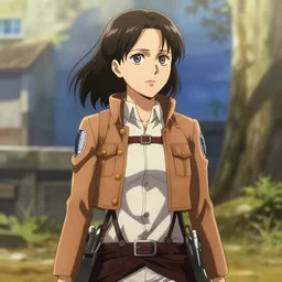 A still of Julia Louis-Dreyfus in Attack On Titan Anime Series, Julia Louis-Dreyfus 8k Resolution.