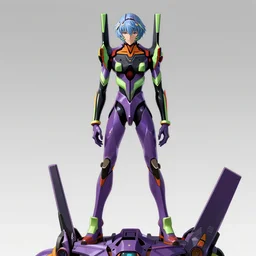a fullbody portrait of rei ayanami unit 0 evangelion, neon genesis : : wearing a plug suit, standing on top of an eva : : by ilya kuvshinov, rossdraws, artgerm, sola digital arts, anti aliasing, raytracing : :