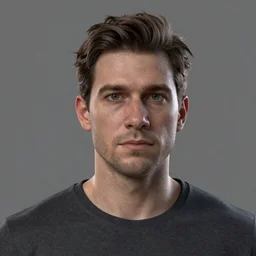 3d hyper realistic portrait render of Ian Spriggs