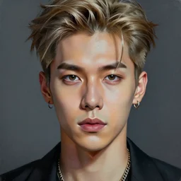 portrait painting of jackson wang from got 7, sharp focus, award - winning, trending on artstation, masterpiece, highly detailed, intricate. art by josan gonzales and moebius and deathburger