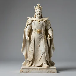 an ornate and elegant sculpture of a king