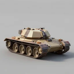 a low poly tank