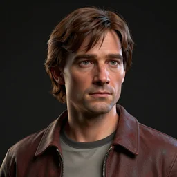 marty mcfly 3d rendered portrait, dramatic lighting, zbrush, blender, substance painter, featured on blenderartists