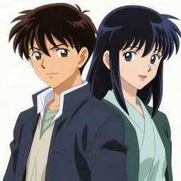 Harry Dubois and Kim Kitsuragi, Anime style, extremely detailed, portrait