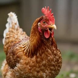 shocked and appalled chicken with its open mouth agape