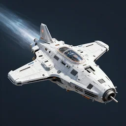 a DIY spaceship capable of warp speed, realistic appearance with lots of details like nuts and bolts, rusty parts in the hull and engines that are powered on