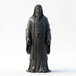 stoic rain deity, high detail digital art, full body, standing, isolated on a pure white background, centered, whole figure in frame, sharp focus, studio lighting