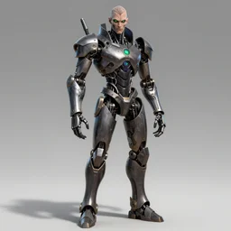human goth groot ; adult male 3 0 years ; full body ; sharp facial features ; slender ; vampire ; wearing high tech armour ; robot ; glowing green eyes ; trending on artstation ; high detail ; digital art