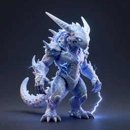 Elemental creature made of lightning, Octane Render, trending on ArtStation