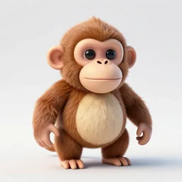 fruit that look like a monkey, 3d render, highly detailed, hyper realistic