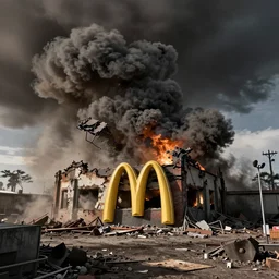 mcdonalds gets nuked, historical photograph