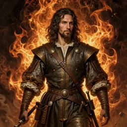 concept art of comic - con # cosplay # in ( rembrandt painting ( 1 0 0 ) ( fractal flame ) ), highly detailded