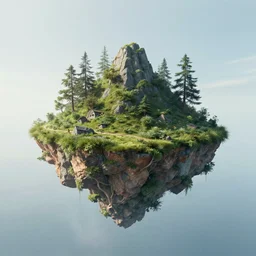a floating island